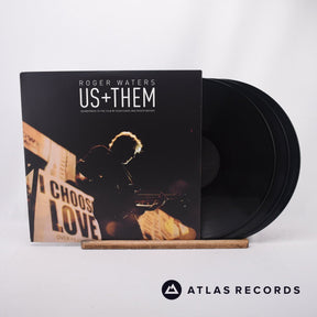 Roger Waters Us + Them 3 x LP Vinyl Record - Front Cover & Record