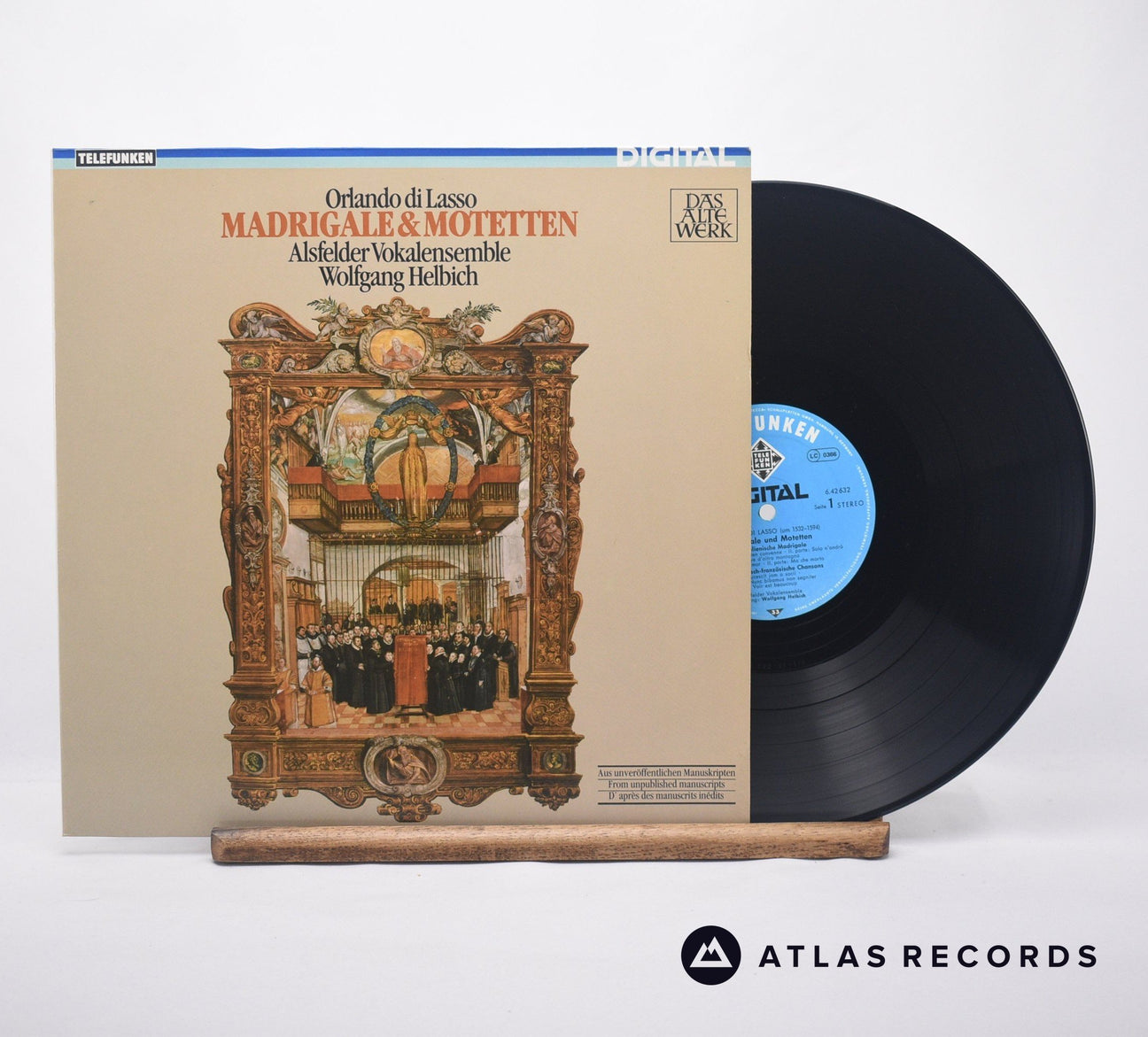 Roland de Lassus Madrigale & Motetten LP Vinyl Record - Front Cover & Record