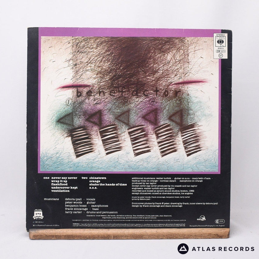 Romeo Void - Benefactor - LP Vinyl Record - VG+/EX