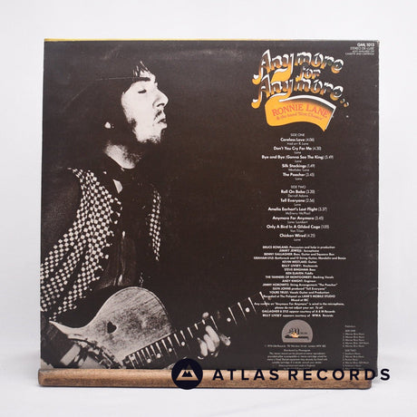 Ronnie Lane & Slim Chance - Anymore For Anymore - LP Vinyl Record - EX/EX