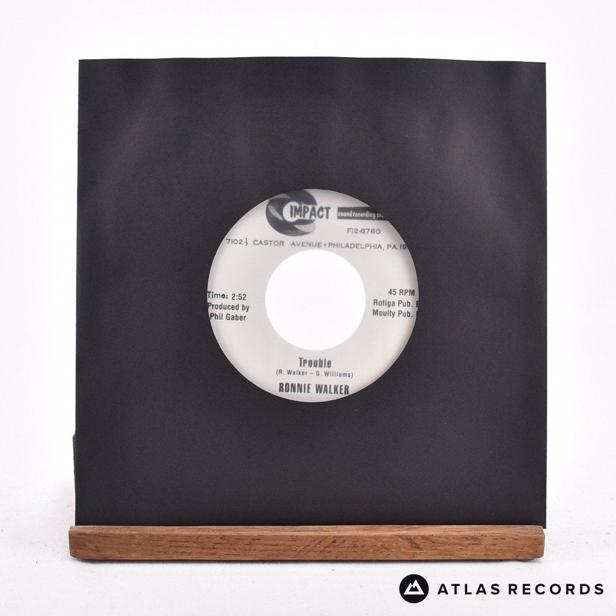 Ronnie Walker Trouble 7" Vinyl Record - In Sleeve
