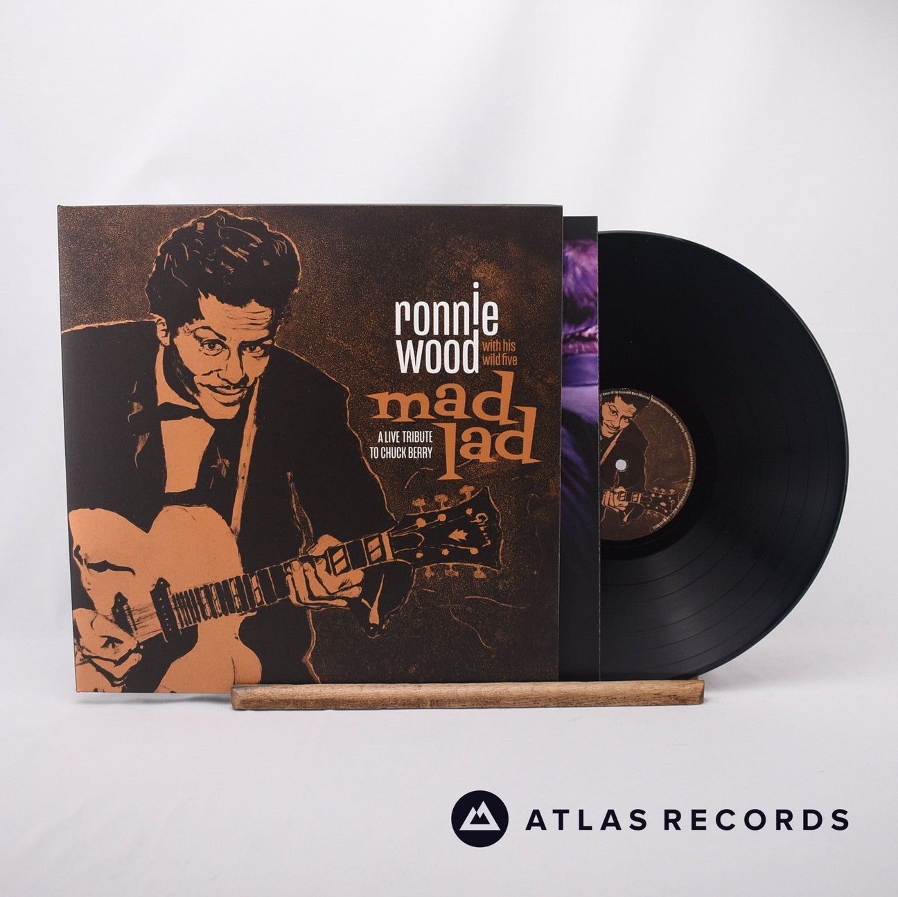 Ronnie Wood With His Wild Five Mad Lad LP Vinyl Record - Front Cover & Record