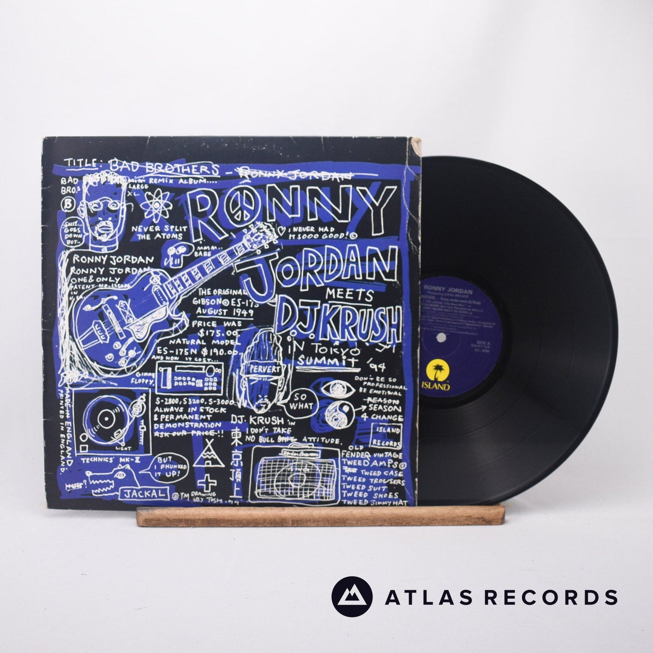 Ronny Jordan Bad Brothers 12" Vinyl Record - Front Cover & Record