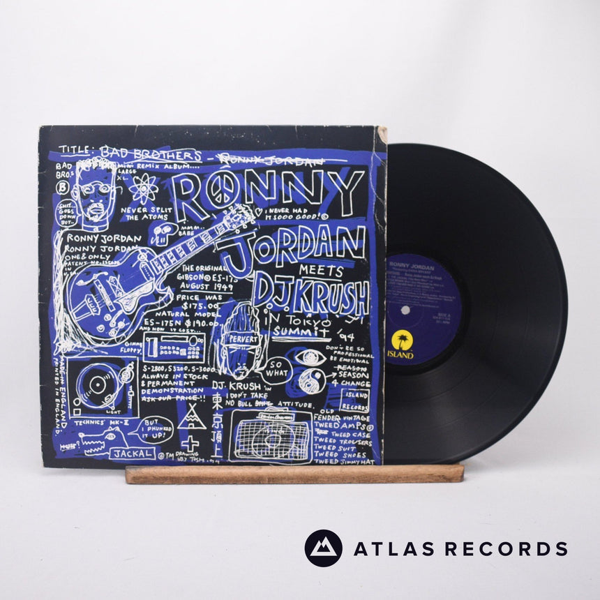 Ronny Jordan Bad Brothers 12" Vinyl Record - Front Cover & Record