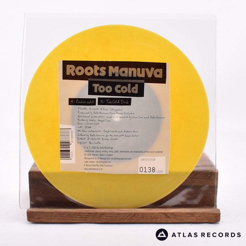 Roots Manuva Too Cold 7" Vinyl Record - Front Cover & Record