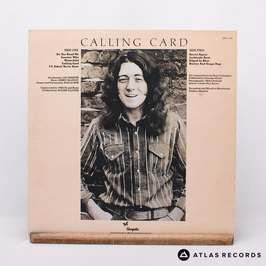 Rory Gallagher - Calling Card - A1 B1 LP Vinyl Record - EX/EX