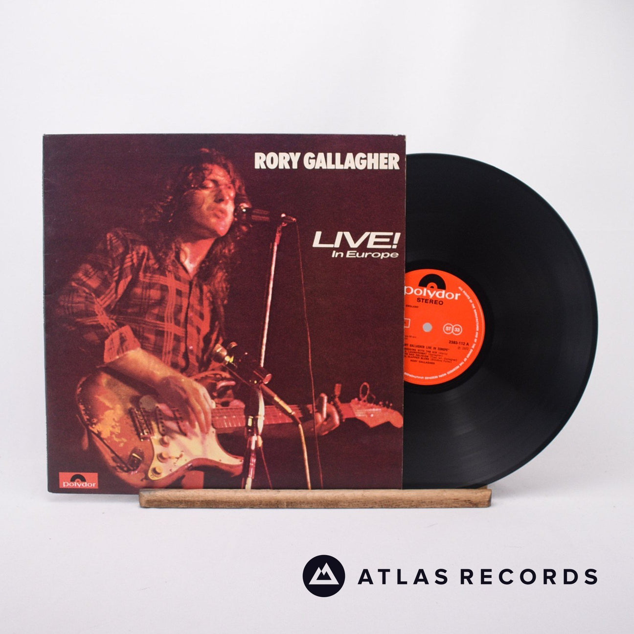 Rory Gallagher Live! In Europe LP Vinyl Record - Front Cover & Record