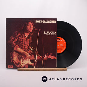 Rory Gallagher Live! In Europe LP Vinyl Record - Front Cover & Record