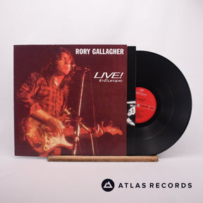 Rory Gallagher Live! In Europe LP Vinyl Record - Front Cover & Record
