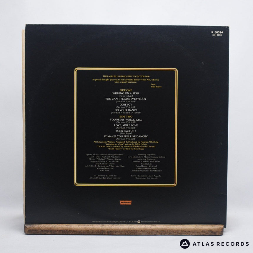 Rose Royce - In Full Bloom - Gatefold LP Vinyl Record - EX/EX