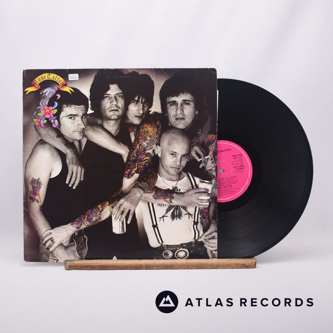 Rose Tattoo Assault & Battery LP Vinyl Record - Front Cover & Record