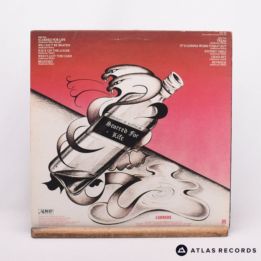 Rose Tattoo - Scarred For Life - LP Vinyl Record - VG+/EX