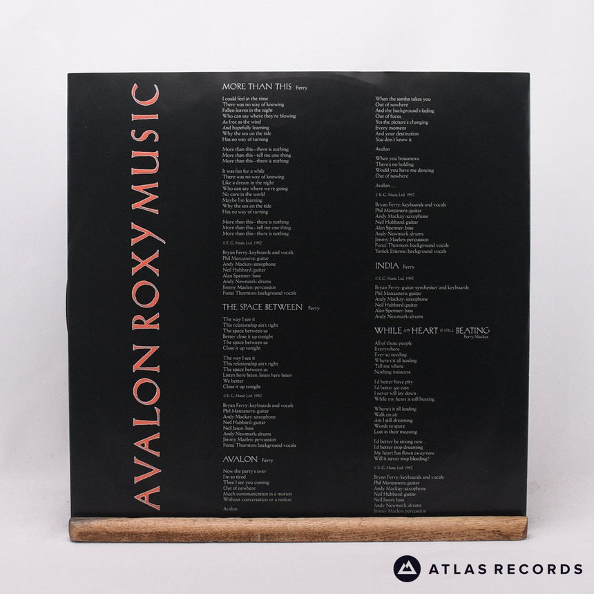 Roxy Music - Avalon - A//1 B//1 LP Vinyl Record - VG+/EX