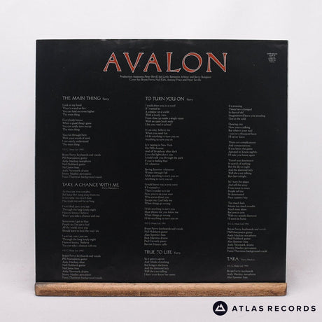Roxy Music - Avalon - Lyric Sheet A//1 B//4 LP Vinyl Record - EX/VG+
