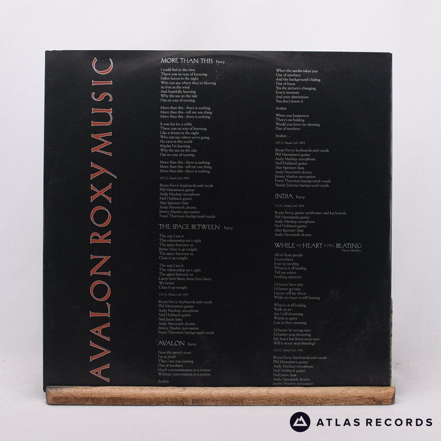 Roxy Music - Avalon - A//3 B//1 LP Vinyl Record - EX/VG+