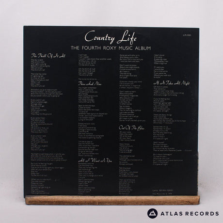 Roxy Music - Country Life - Lyric Sheet A-2 B-2 LP Vinyl Record - EX/EX