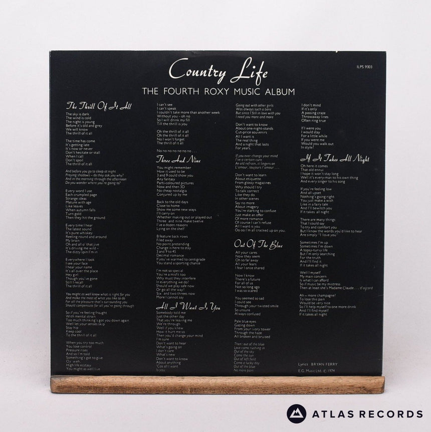 Roxy Music - Country Life - Scandinavia LP Vinyl Record - EX/EX