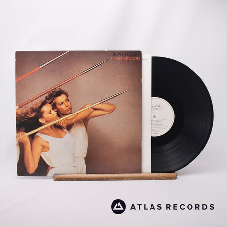 Roxy Music Flesh + Blood LP Vinyl Record - Front Cover & Record