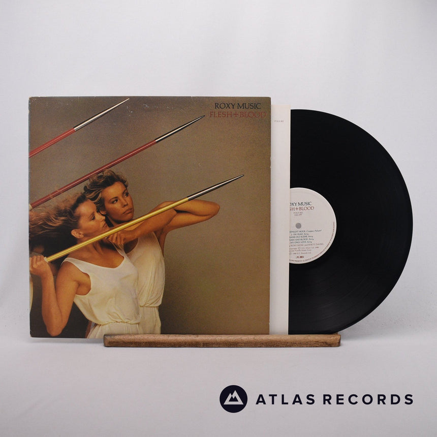 Roxy Music Flesh + Blood LP Vinyl Record - Front Cover & Record