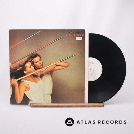 Roxy Music Flesh + Blood LP Vinyl Record - Front Cover & Record