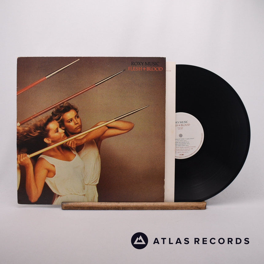 Roxy Music Flesh + Blood LP Vinyl Record - Front Cover & Record