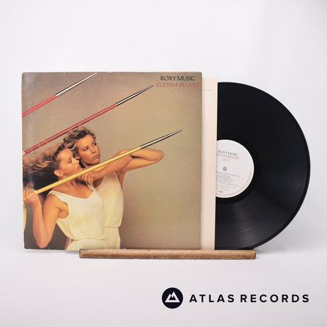 Roxy Music Flesh + Blood LP Vinyl Record - Front Cover & Record