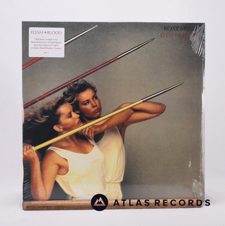 Roxy Music Flesh + Blood LP Vinyl Record - Front Cover & Record