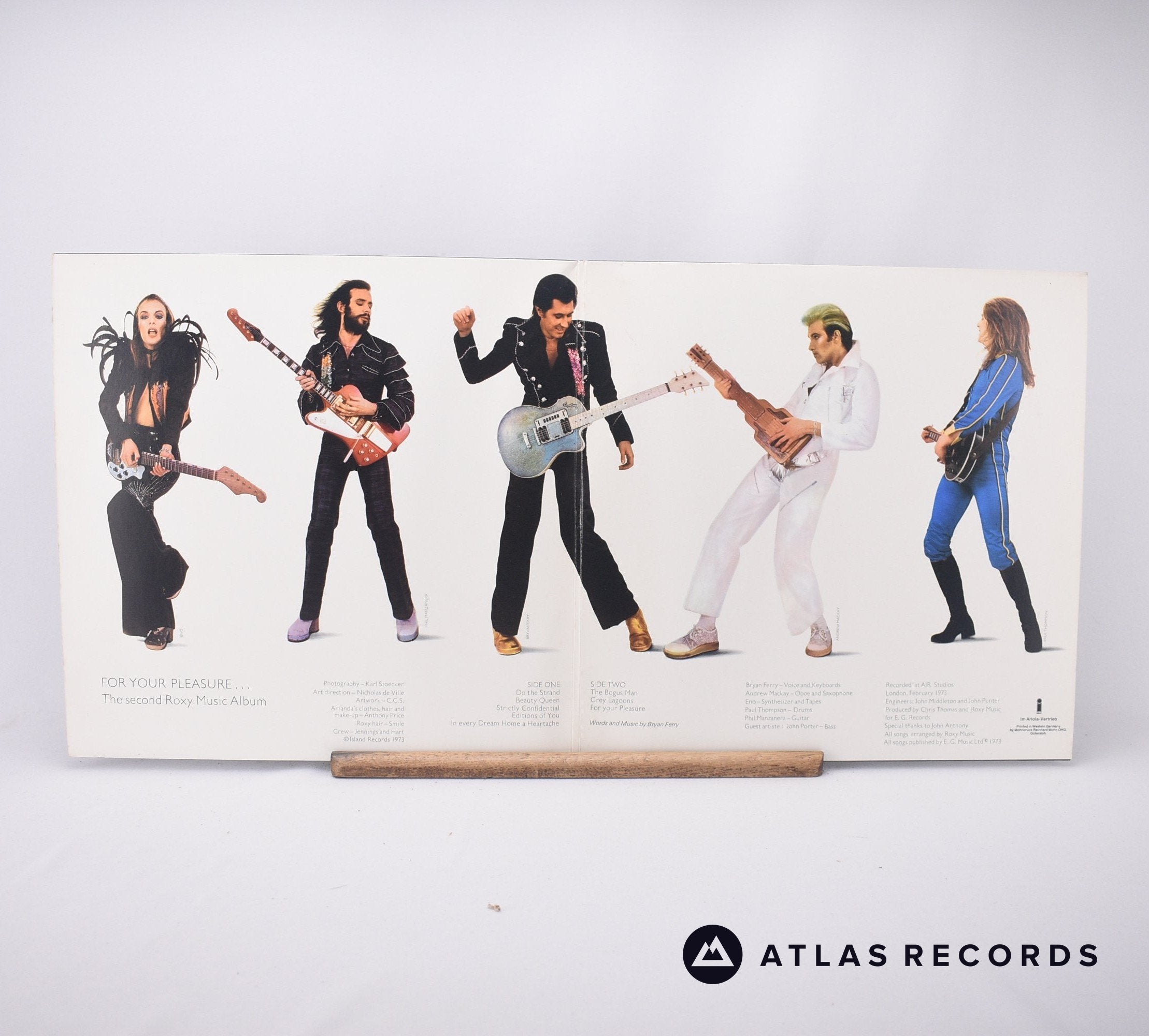 Roxy Music For Your Pleasure LP Vinyl Record EX/EX – Atlas Records