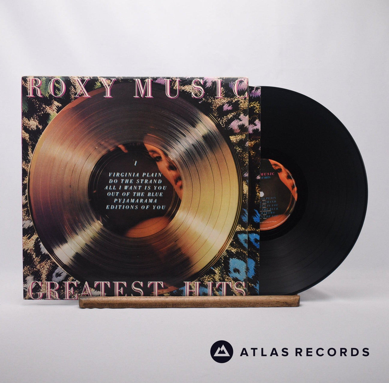 Roxy Music Greatest Hits LP Vinyl Record - Front Cover & Record