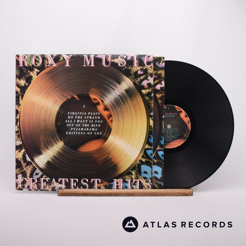 Roxy Music Greatest Hits LP Vinyl Record - Front Cover & Record