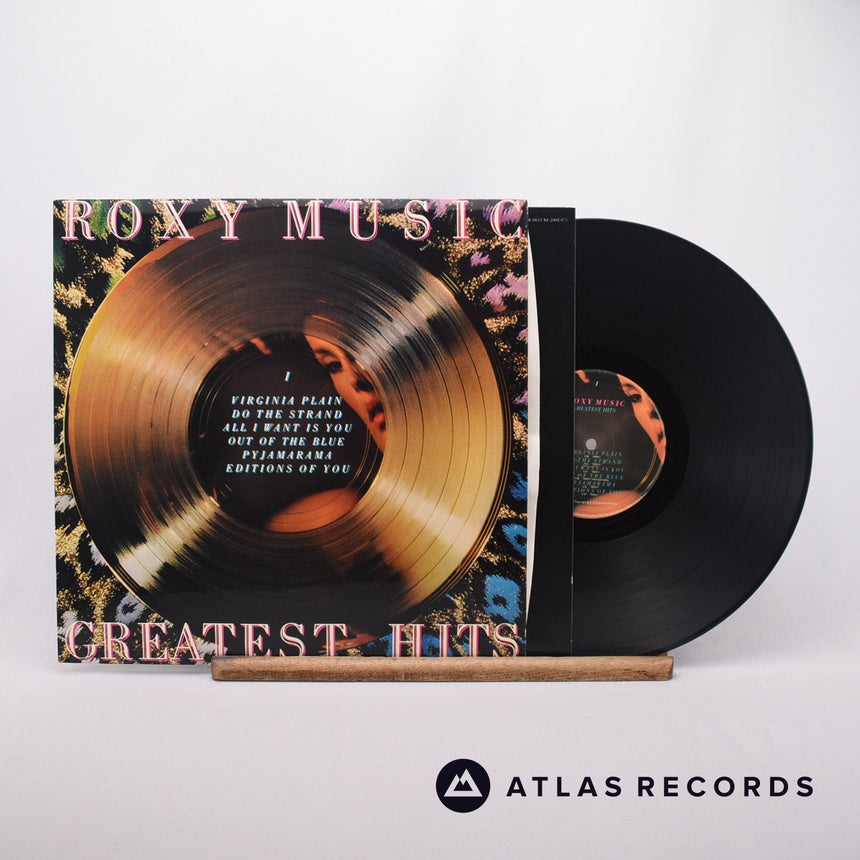Roxy Music Greatest Hits LP Vinyl Record - Front Cover & Record
