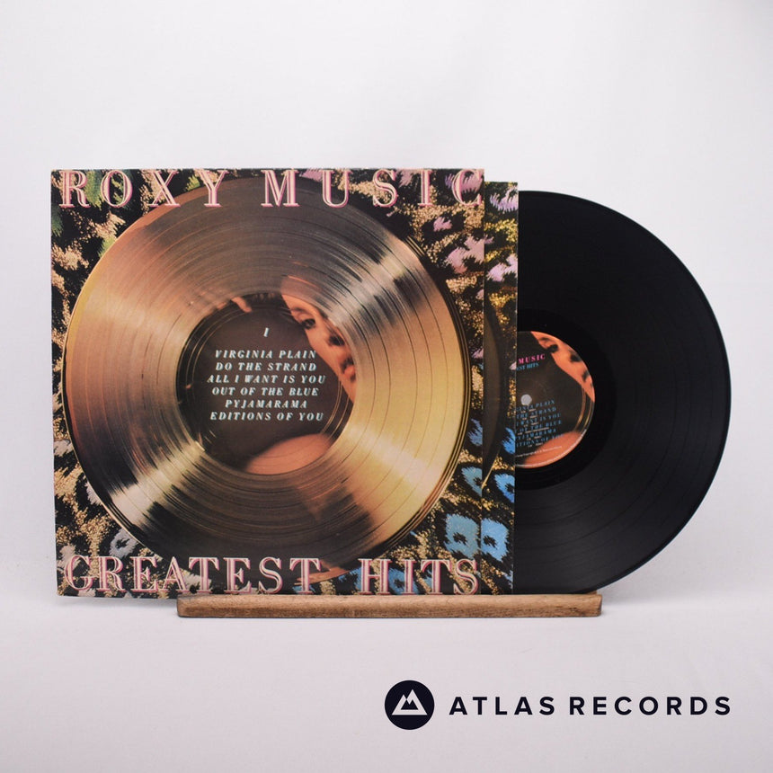 Roxy Music Greatest Hits LP Vinyl Record - Front Cover & Record
