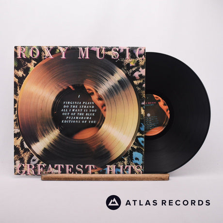 Roxy Music Greatest Hits LP Vinyl Record - Front Cover & Record