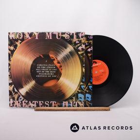 Roxy Music Greatest Hits LP Vinyl Record - Front Cover & Record