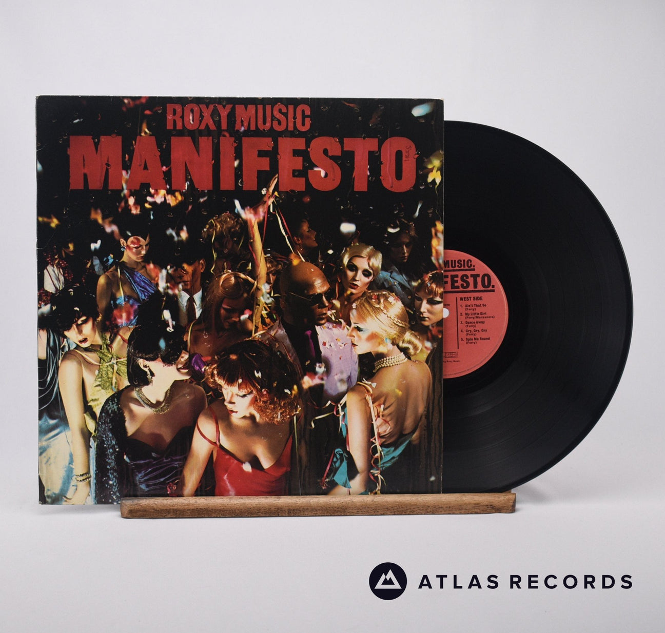 Roxy Music Manifesto LP Vinyl Record - Front Cover & Record