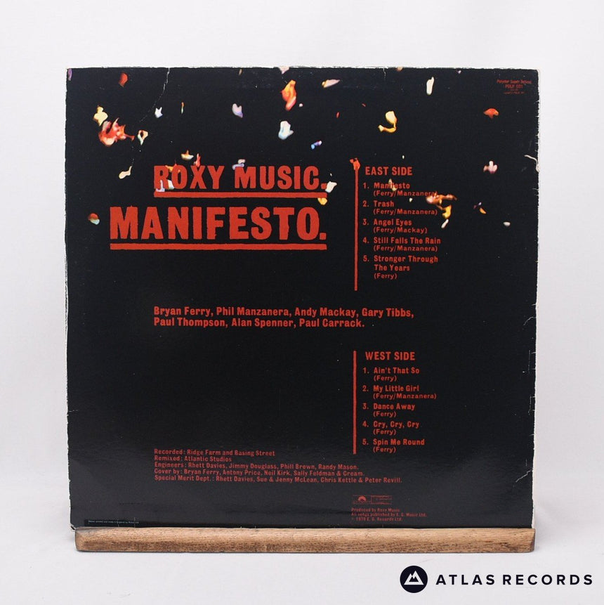 Roxy Music - Manifesto - Strawberry LP Vinyl Record - VG+/EX