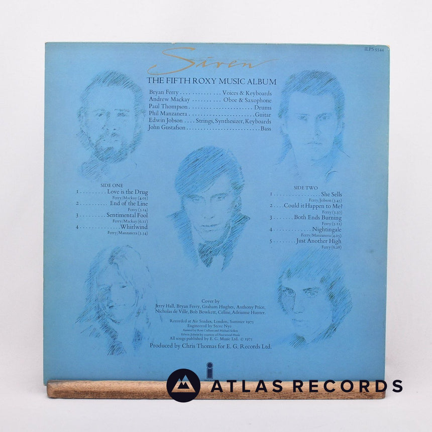 Roxy Music - Siren - A4 B4 LP Vinyl Record - VG+/EX