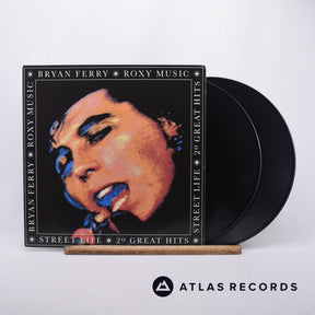 Roxy Music Street Life - 20 Great Hits 2 x LP Vinyl Record - Front Cover & Record