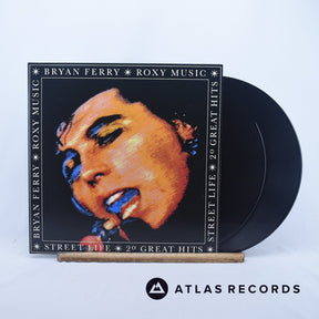Roxy Music Street Life - 20 Great Hits 2 x LP Vinyl Record - Front Cover & Record