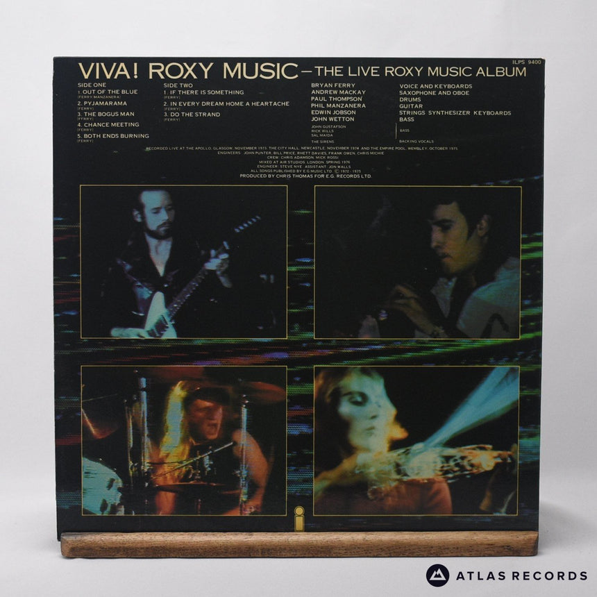 Roxy Music - Viva! Roxy Music - LP Vinyl Record - EX/EX