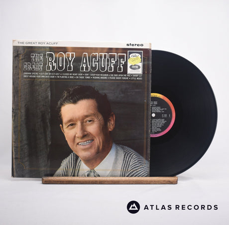 Roy Acuff The Great Roy Acuff LP Vinyl Record - Front Cover & Record