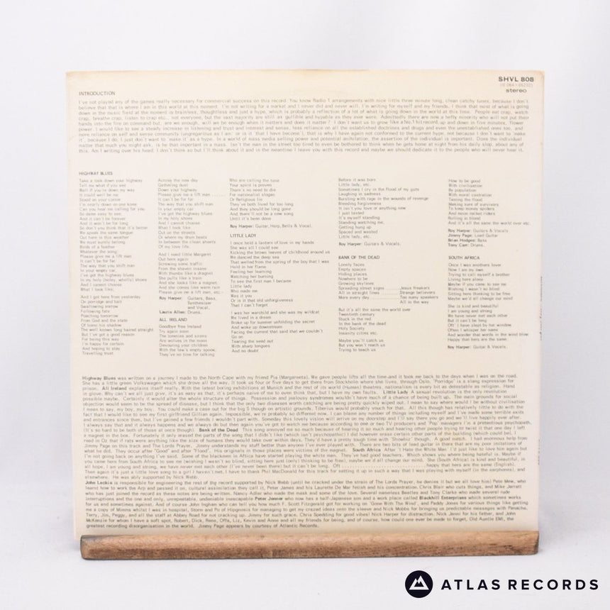 Roy Harper - Lifemask - A-4 B-3 LP Vinyl Record - EX/EX