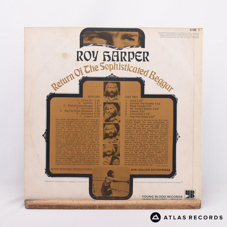 Roy Harper - Return Of The Sophisticated Beggar - LP Vinyl Record - VG+/VG+