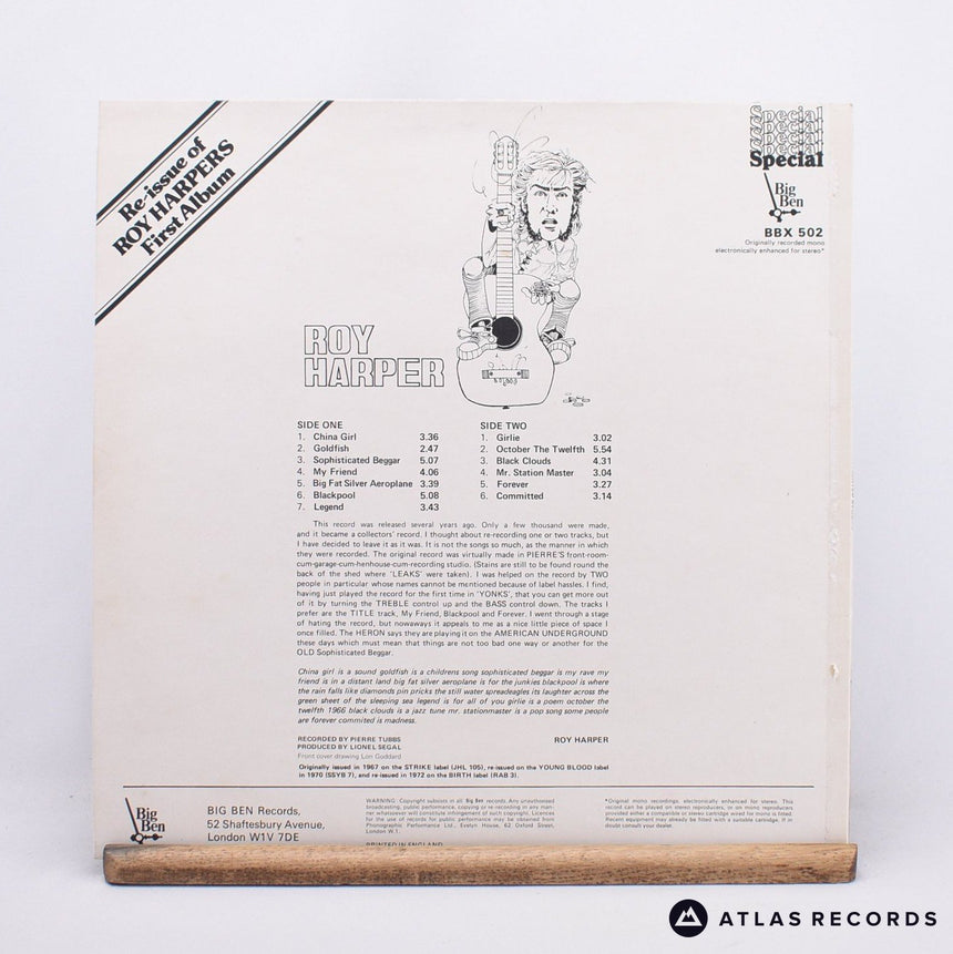 Roy Harper - The Sophisticated Beggar - A//1 B//1 LP Vinyl Record - VG+/EX