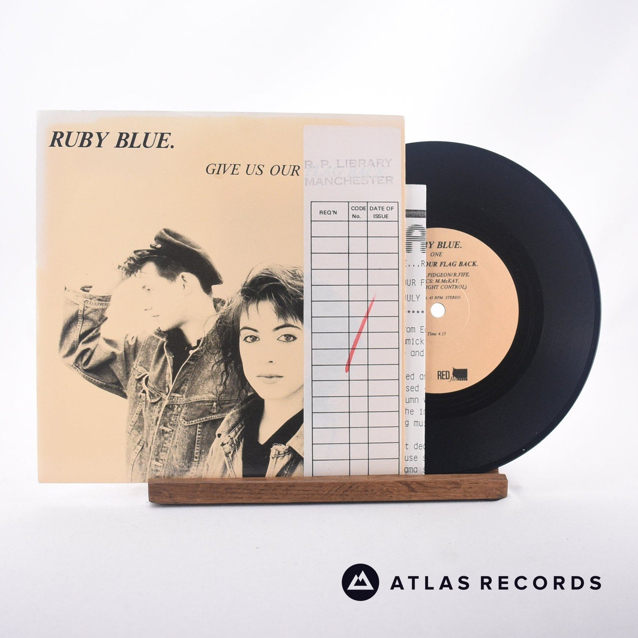 Ruby Blue Give Us Our Flag Back 7" Vinyl Record - Front Cover & Record