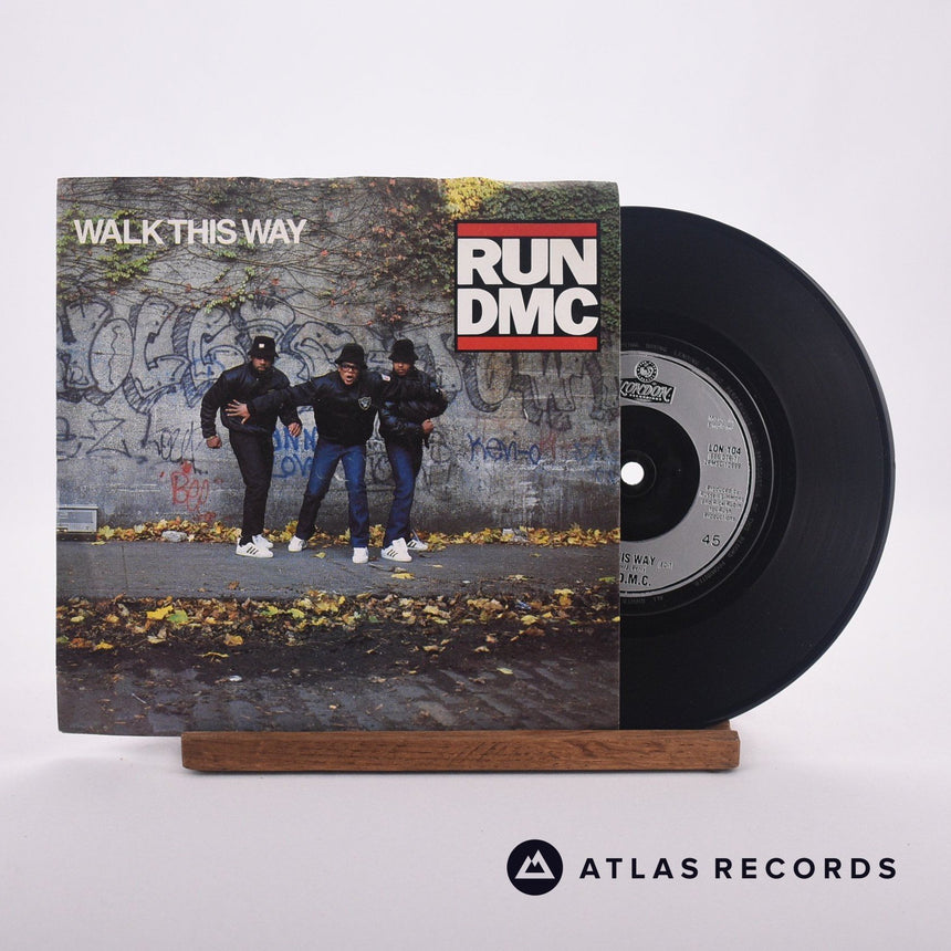 Run-DMC Walk This Way 7" Vinyl Record - Front Cover & Record