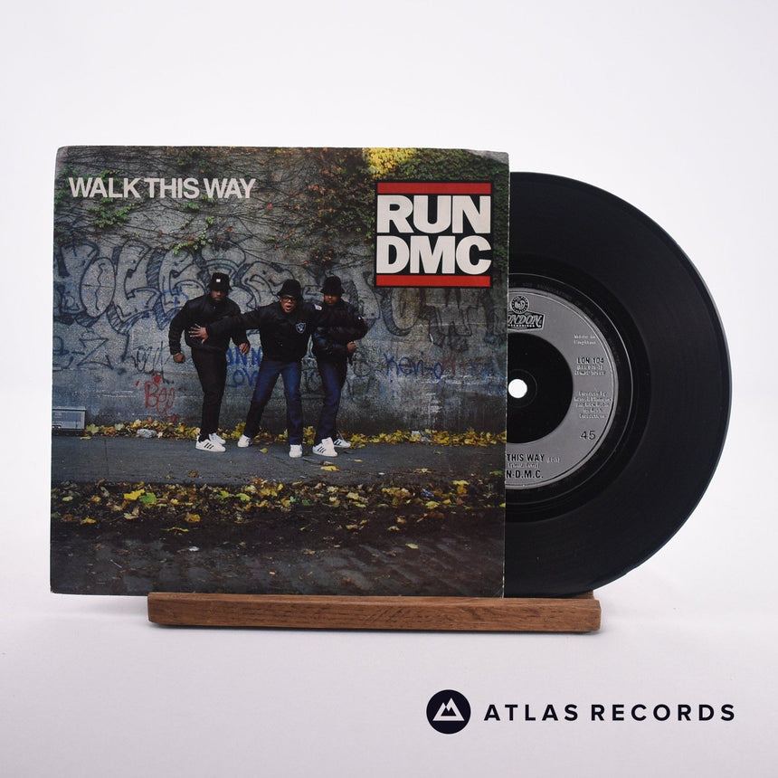 Run-DMC Walk This Way 7" Vinyl Record - Front Cover & Record