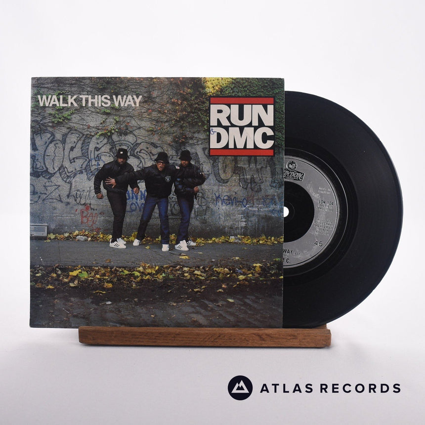 Run-DMC Walk This Way 7" Vinyl Record - Front Cover & Record