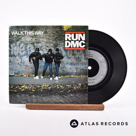 Run-DMC Walk This Way 7" Vinyl Record - Front Cover & Record