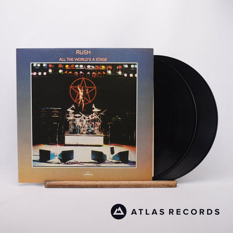 Rush All The World's A Stage 2 x LP Vinyl Record - Front Cover & Record
